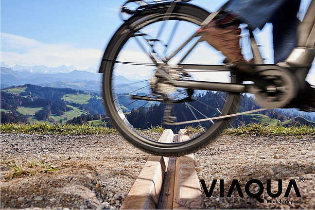 Querabschlag VIAQUA für Veloweg