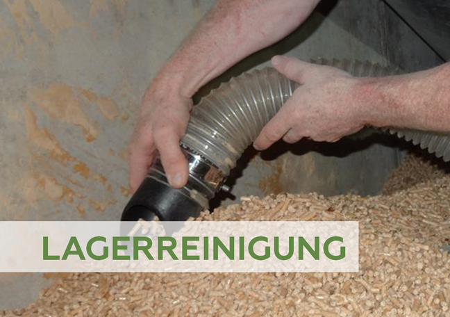 Reinigung eines Lagerraumes durch unseren Chauffeur
